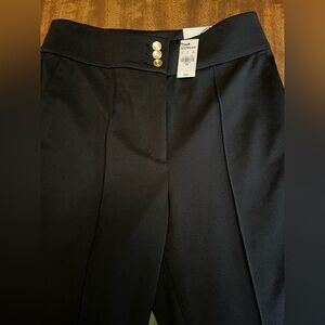 Express NWT Black Trousers with Gold Buttons